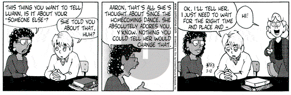 Luann on Saturday January 6, 2001 Comic Strip