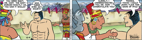 Alley Oop on Thursday October 4, 2012 Comic Strip