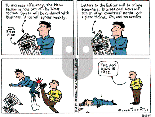 Ted Rall on Monday October 13, 2008 Comic Strip