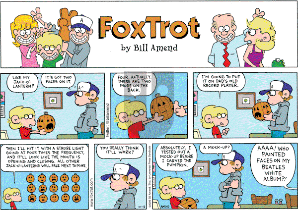 FoxTrot on Sunday October 18, 2009 Comic Strip