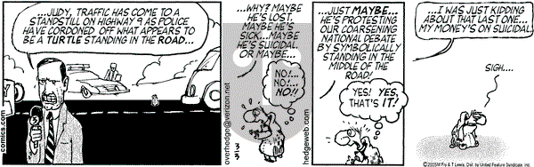 Over the Hedge on Thursday March 3, 2005 Comic Strip