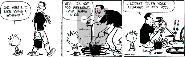 Calvin and Hobbes - Saturday September 11, 1993 Comic Strip