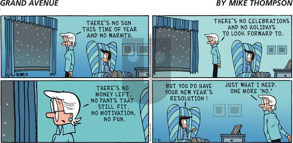 Grand Avenue on Sunday January 6, 2019 Comic Strip