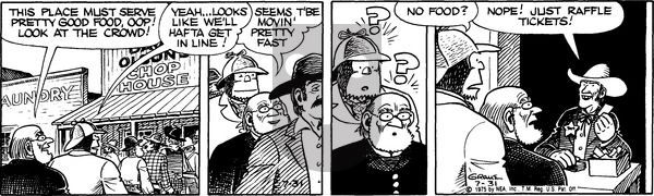 Alley Oop on Thursday July 31, 1975 Comic Strip