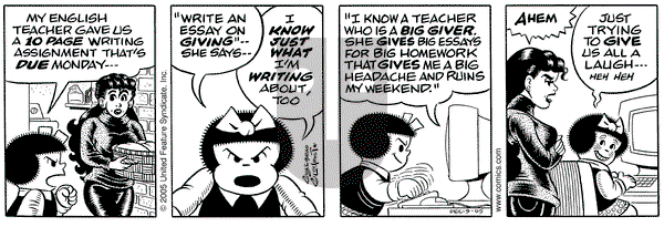 Nancy on Friday December 9, 2005 Comic Strip