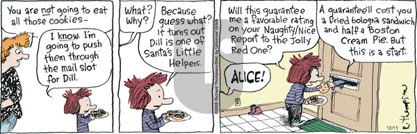 Cul de Sac on Thursday December 11, 2014 Comic Strip