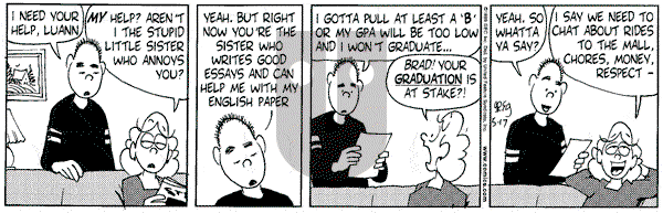 Luann on Monday May 17, 1999 Comic Strip