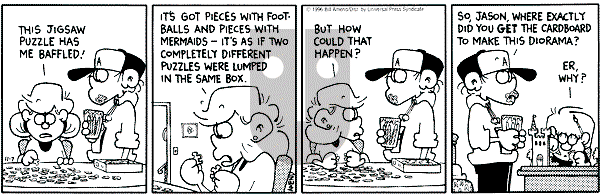 FoxTrot on Thursday November 7, 1996 Comic Strip