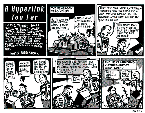 Ted Rall on Monday March 16, 1998 Comic Strip