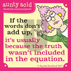 Aunty Acid on Saturday July 15, 2017 Comic Strip