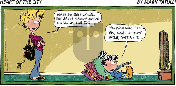 Heart of the City - Sunday January 1, 2017 Comic Strip