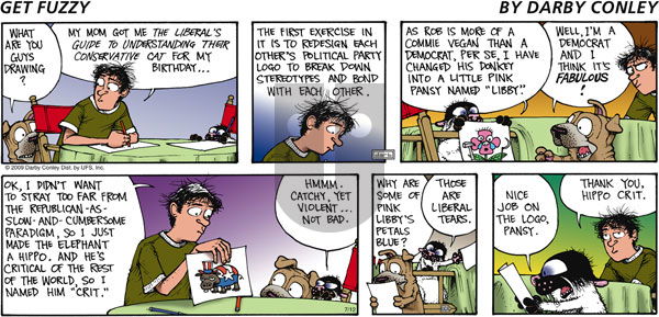 Get Fuzzy on Sunday July 12, 2009 Comic Strip