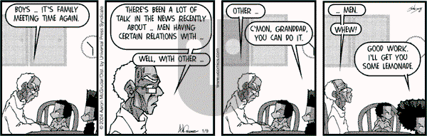 The Boondocks - Monday January 9, 2006 Comic Strip