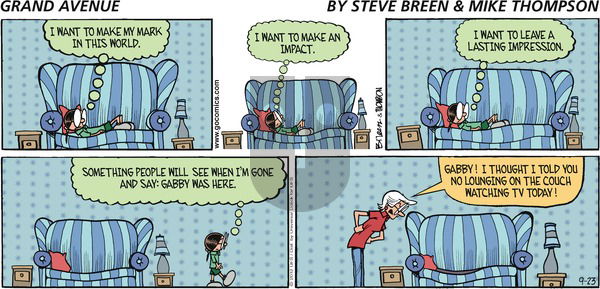 Grand Avenue on Sunday September 23, 2012 Comic Strip