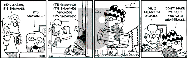 FoxTrot on Friday November 30, 2001 Comic Strip