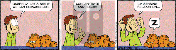Garfield on Saturday November 16, 2013 Comic Strip