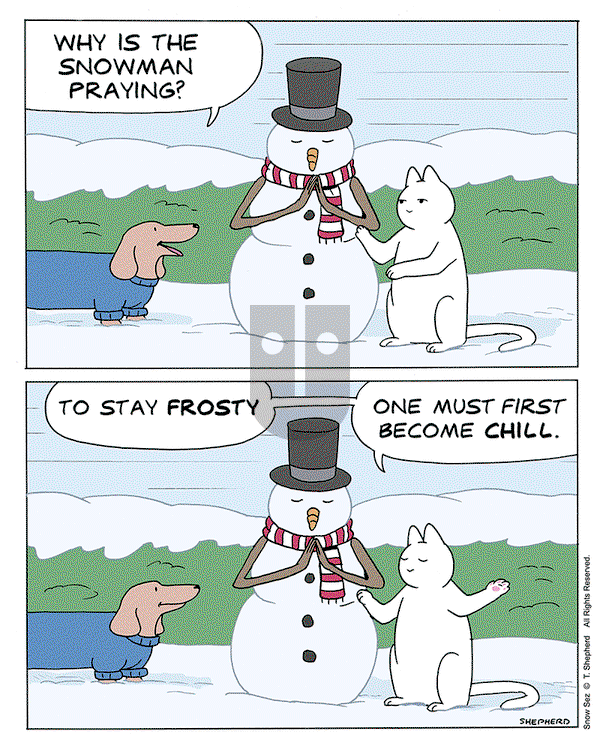 Snow Sez on Monday December 18, 2023 Comic Strip