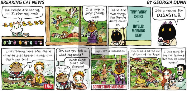 Breaking Cat News on Sunday April 21, 2019 Comic Strip