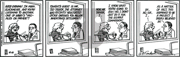 Doonesbury on Monday October 10, 1977 Comic Strip