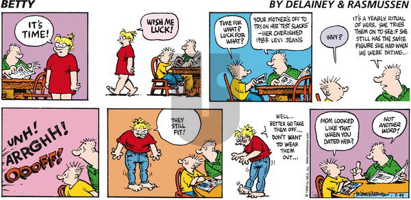 Betty on Sunday January 3, 1999 Comic Strip