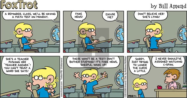FoxTrot on Sunday May 6, 2018 Comic Strip