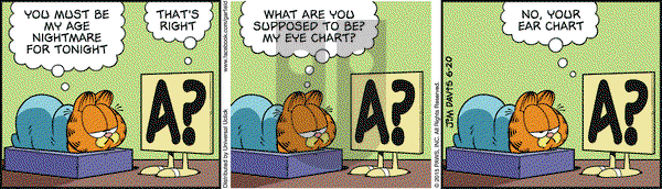 Garfield on Saturday June 20, 2015 Comic Strip