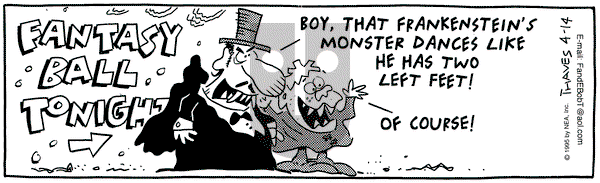 Frank and Ernest on Friday April 14, 1995 Comic Strip