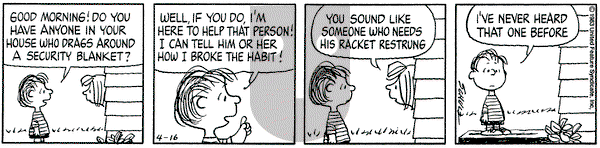 Peanuts on Saturday April 16, 1983 Comic Strip