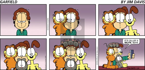 Garfield - Sunday January 26, 2014 Comic Strip