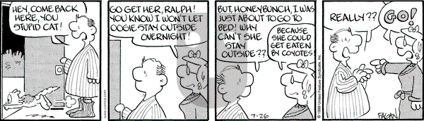 Drabble on Monday July 26, 1999 Comic Strip