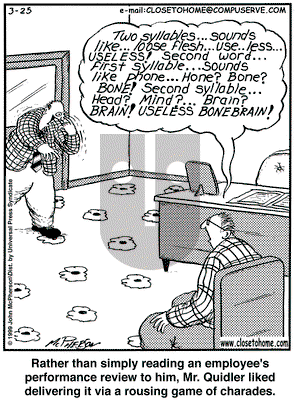 Close to Home on Thursday March 25, 1999 Comic Strip