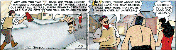 Alley Oop on Saturday July 5, 2014 Comic Strip