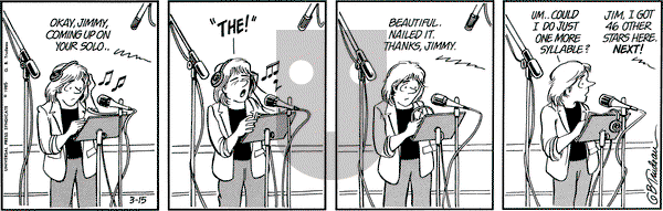Doonesbury - Friday March 15, 1985 Comic Strip