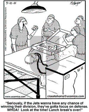 Close to Home on Monday September 10, 2001 Comic Strip