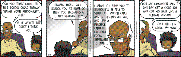 The Boondocks on Friday September 1, 2006 Comic Strip