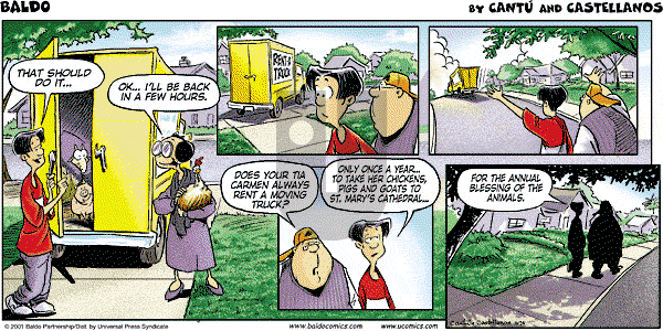 Baldo - Sunday June 24, 2001 Comic Strip