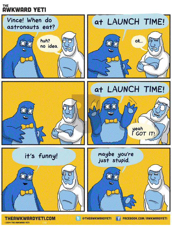 The Awkward Yeti on Tuesday March 10, 2015 Comic Strip