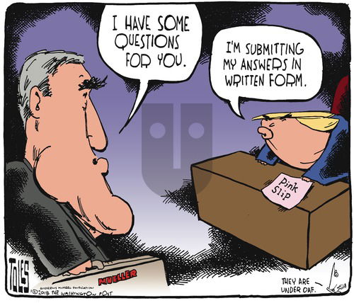 Tom Toles on Sunday January 28, 2018 Comic Strip