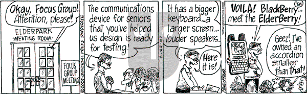 The Elderberries on Thursday February 22, 2007 Comic Strip