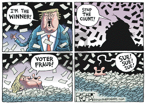 Rob Rogers on Saturday November 7, 2020 Comic Strip