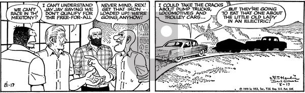 Alley Oop on Monday August 17, 1970 Comic Strip