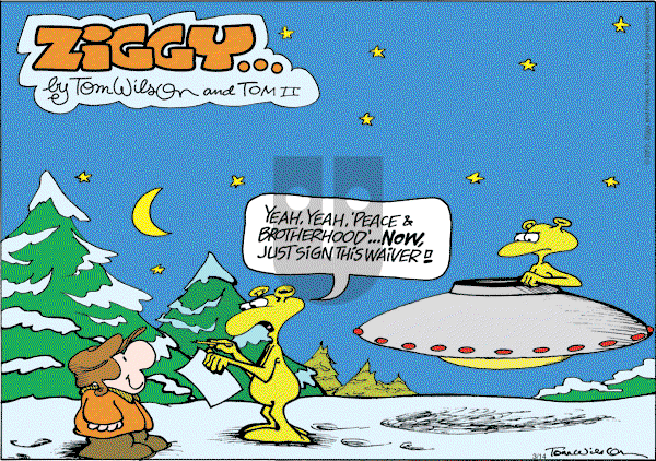 Ziggy - Sunday March 14, 2010 Comic Strip