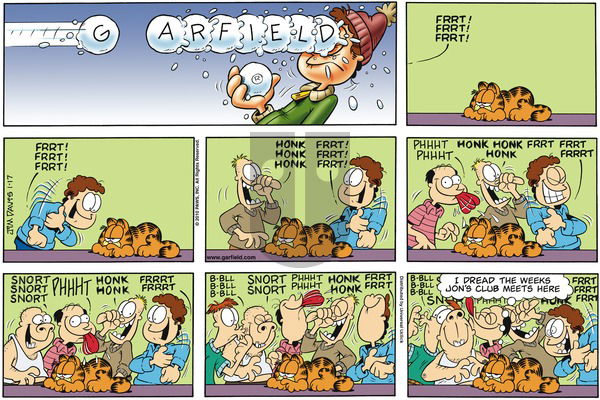 Garfield on Sunday January 17, 2010 Comic Strip