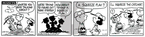 Peanuts on Thursday July 24, 1975 Comic Strip