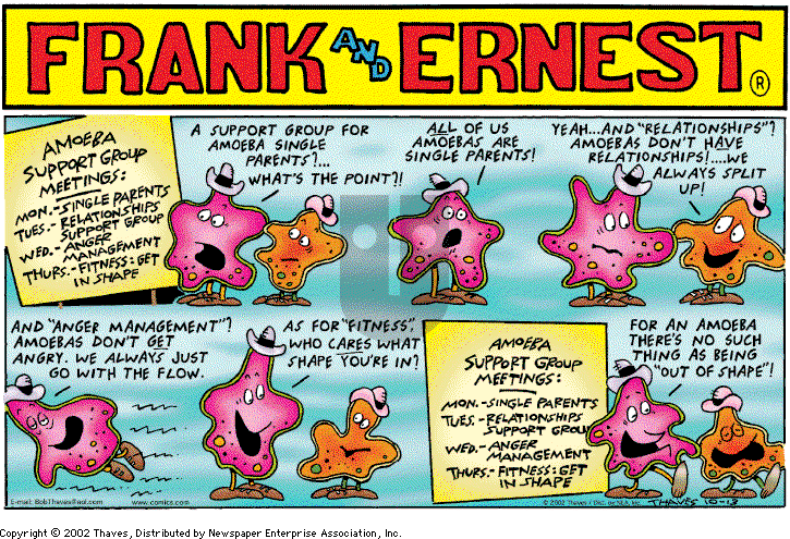 Frank and Ernest on Sunday October 13, 2002 Comic Strip