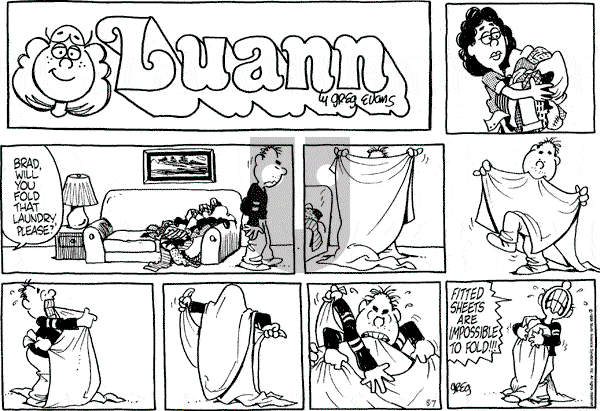 Luann on Sunday August 7, 1988 Comic Strip