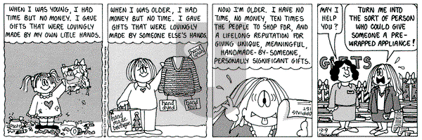 Cathy Classics on Tuesday December 9, 1997 Comic Strip