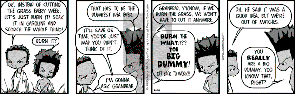 The Boondocks on Wednesday January 15, 2014 Comic Strip