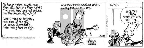 Frazz on Saturday February 16, 2002 Comic Strip