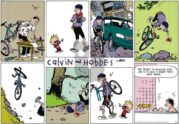 Calvin and Hobbes on Sunday April 6, 2025 Comic Strip